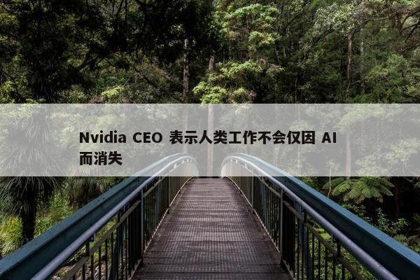 Nvidia CEO 表示人类工作不会仅因 AI 而消失