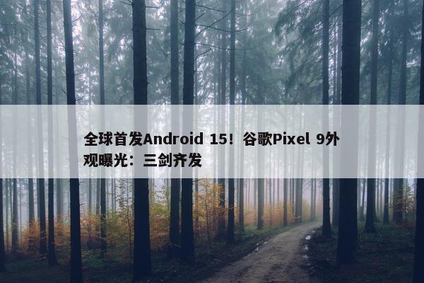全球首发Android 15！谷歌Pixel 9外观曝光：三剑齐发