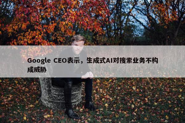 Google CEO表示，生成式AI对搜索业务不构成威胁